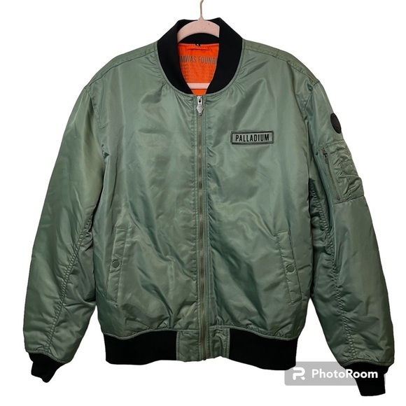 Palladium Mens City Flight Jacket Seaspray Size XL - Picture 1 of 10